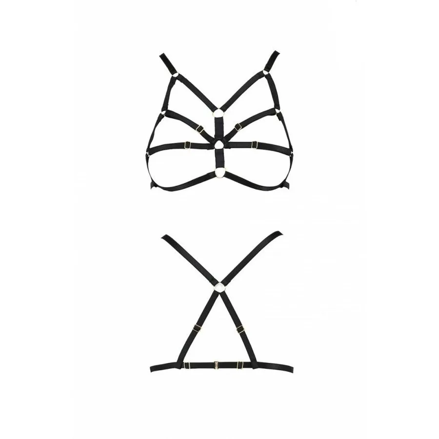 Бюстгальтер-стрепи Passion Exclusive ARMANDA BRA S/M, black