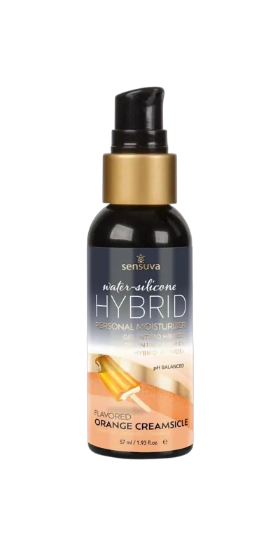 Смазка водно-силиконовая Sensuva Hybrid Orange Creamsicle 57мл без сахара, можно для оральных ласк