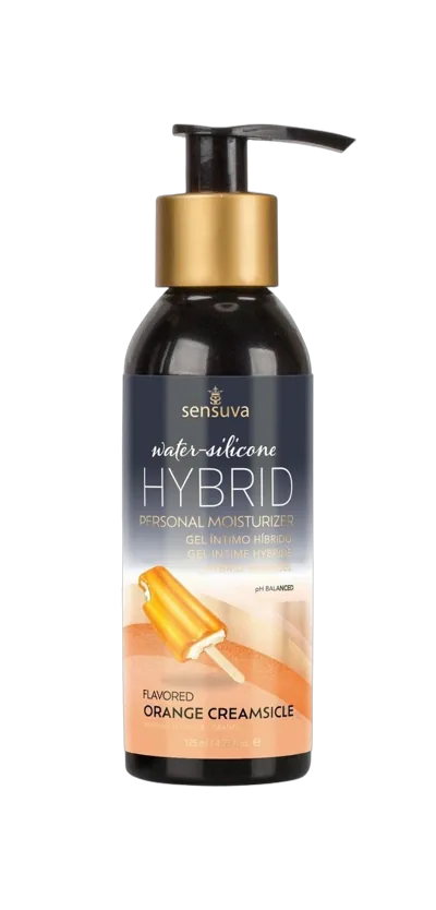 Смазка водно-силиконовая Sensuva Hybrid Orange Creamsicle (125мл) без сахара, можно для оральных ласк