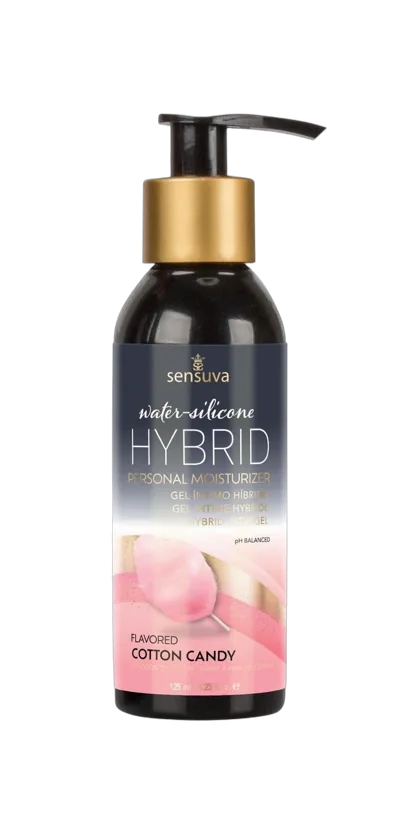 Смазка водно-силиконовая Sensuva Hybrid Cotton Candy (125 мл) без сахара, можно для оральных ласк
