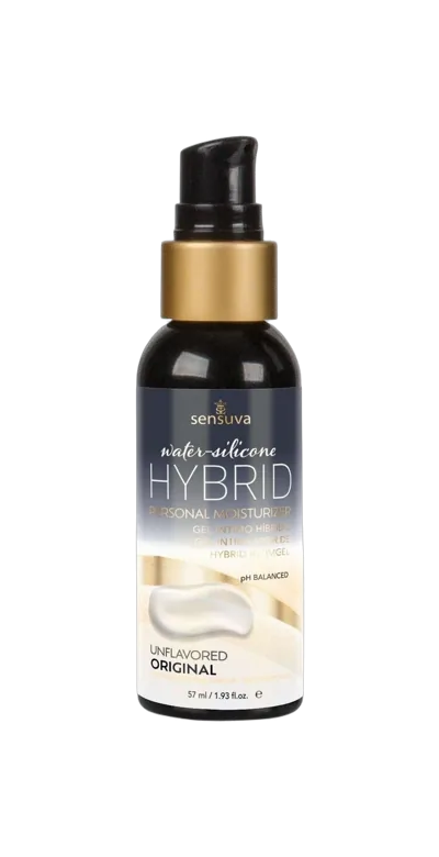 Смазка водно-силиконовая Sensuva Hybrid Formula (57 мл) без сахара, подходит для оральных ласк