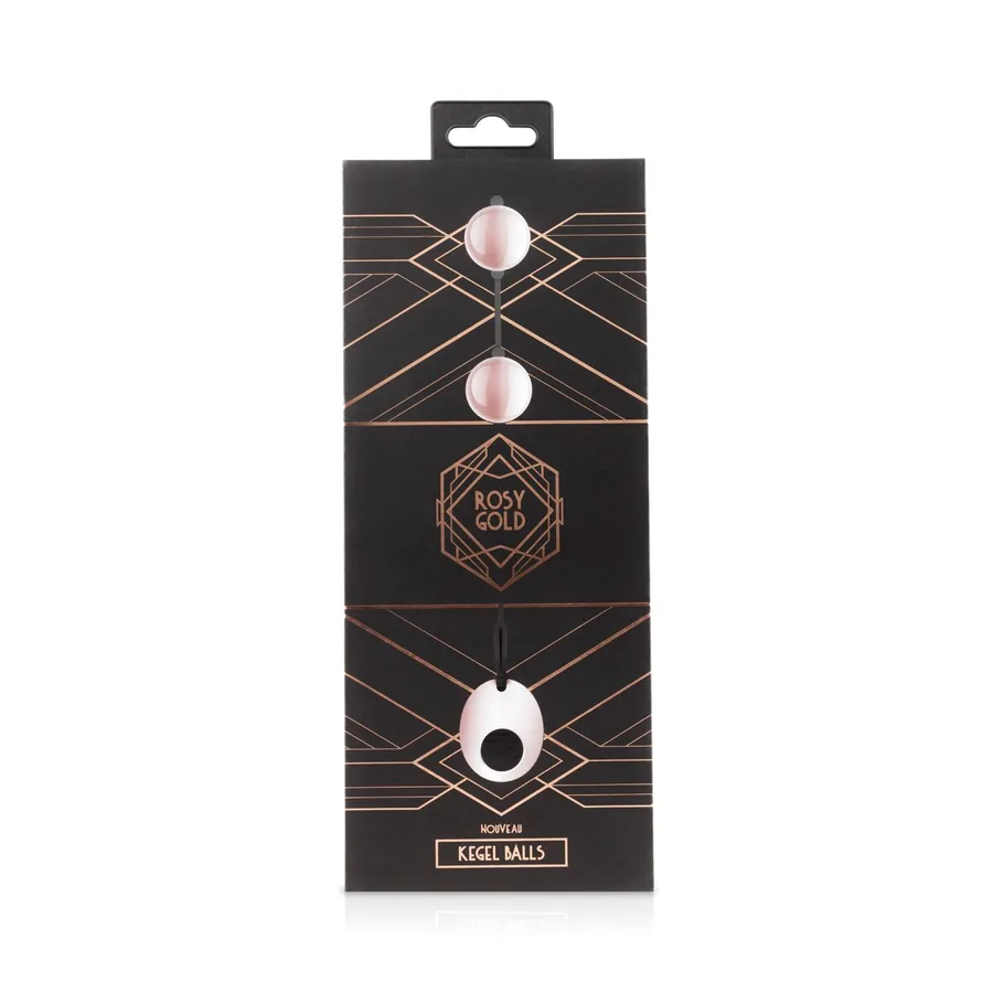Металлические вагинальные шарики Rosy Gold - Nouveau Kegel Balls, масса 376 г, диаметр 2,8 см