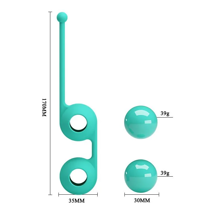 Вагінальні кульки PL Kegel Tighten up III (м'ятний) BI-014493-1