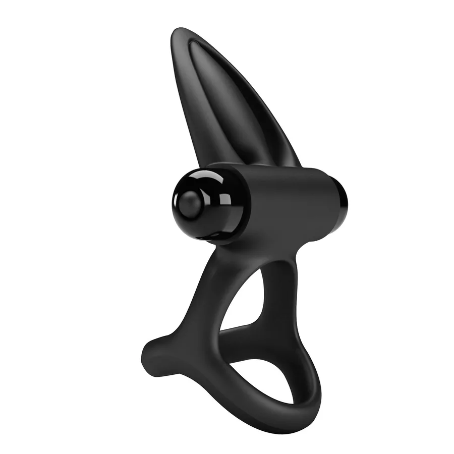 Эрекционное кольцо Pretty Love VIBRATION COCK RING BI-210306-1 черное