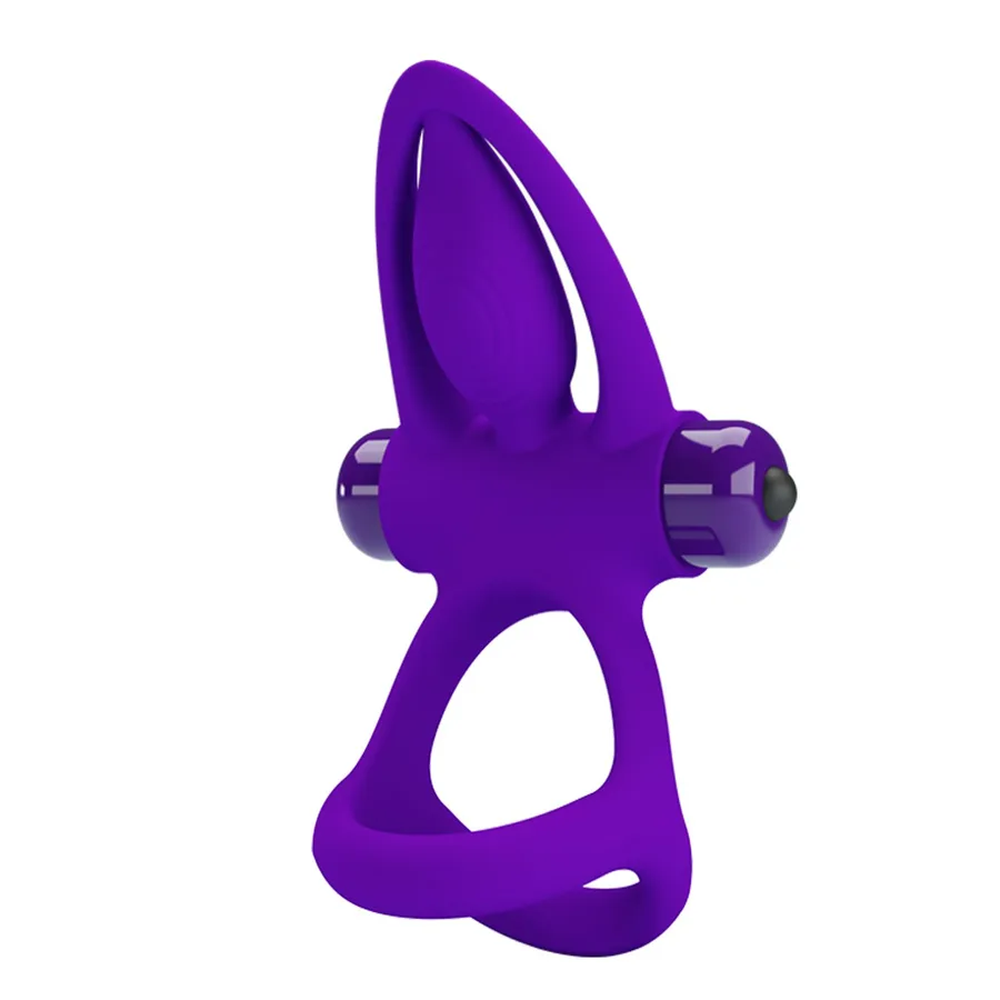 Ерекційне кільце Pretty Love VIBRATION COCK RING BI-210306 фіолетове