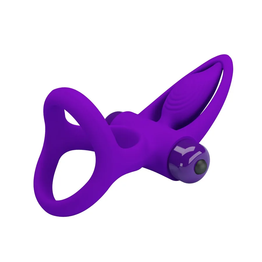 Ерекційне кільце Pretty Love VIBRATION COCK RING BI-210306 фіолетове