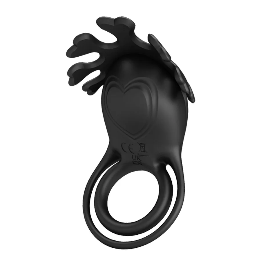 Кільце ерекційне Pretty Love VIBRANT PENIS RING RUBEN BI-210311-1 чорне