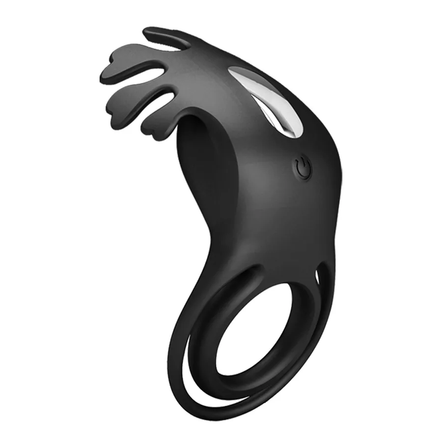 Кільце ерекційне Pretty Love VIBRANT PENIS RING RUBEN BI-210311-1 чорне