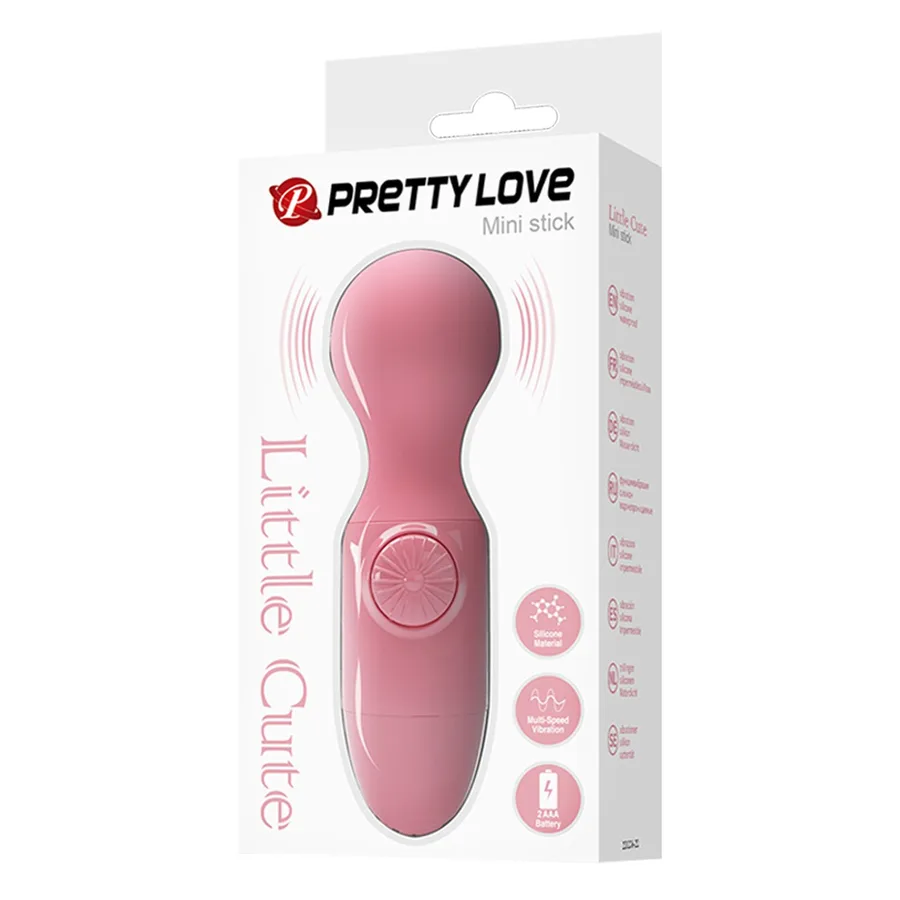 Мини вибростимулятор Pretty Love Mini Stick (Little Cutie) BI-014998 светло розовый