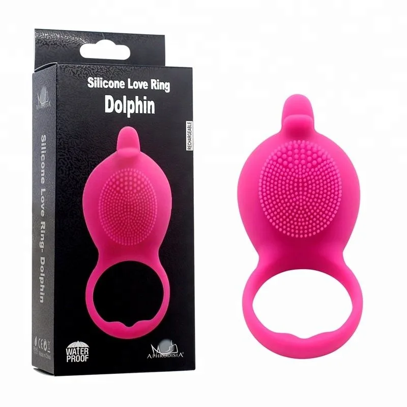 Aphrodisia Эрекционное кольцо Dolphin Vibrating Cock Ring pink