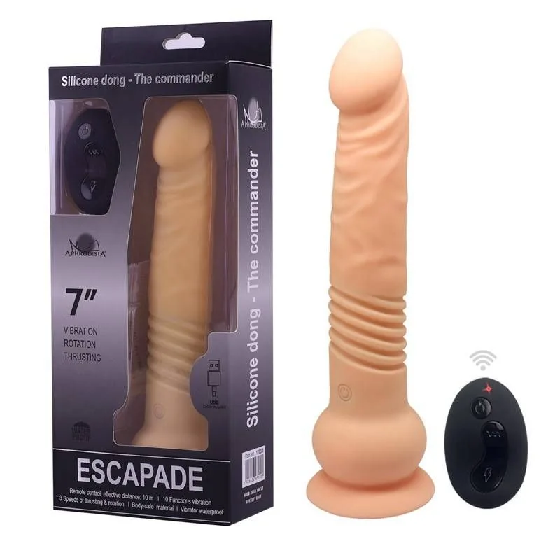 Вибратор ESCAPADE Silicone dong-Commander USB