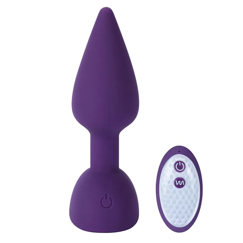 Aphrodisia -Tapered Anal Plug . Анальная пробка с вибрацией и ротацией +с пультом