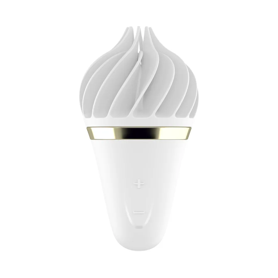 Мороженка спиннатор Satisfyer Lay-On - Sweet Temptation White/Gold