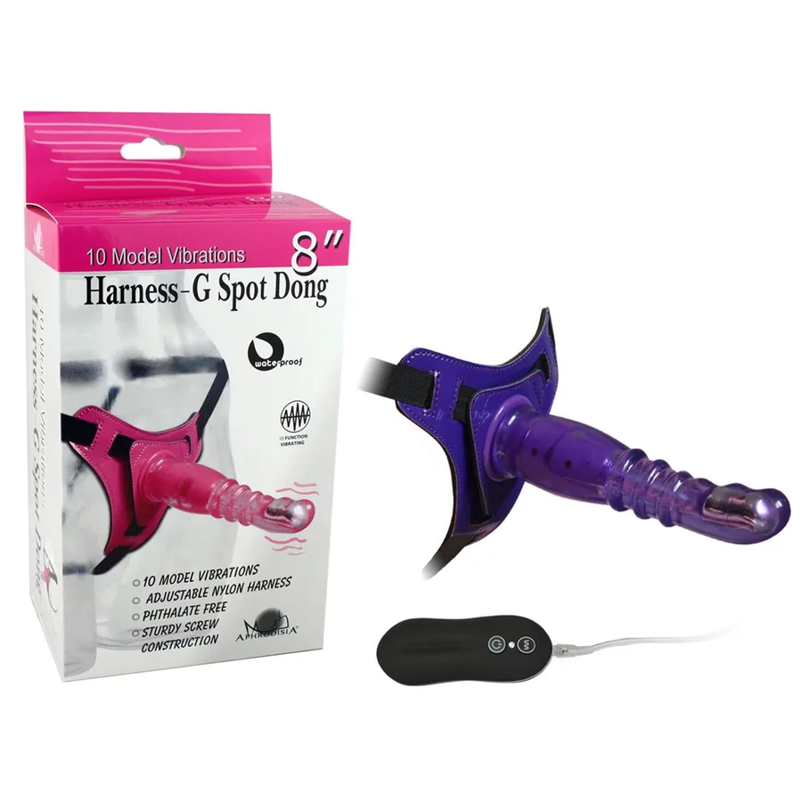 Страпон вібро Harness-G Spot Dong