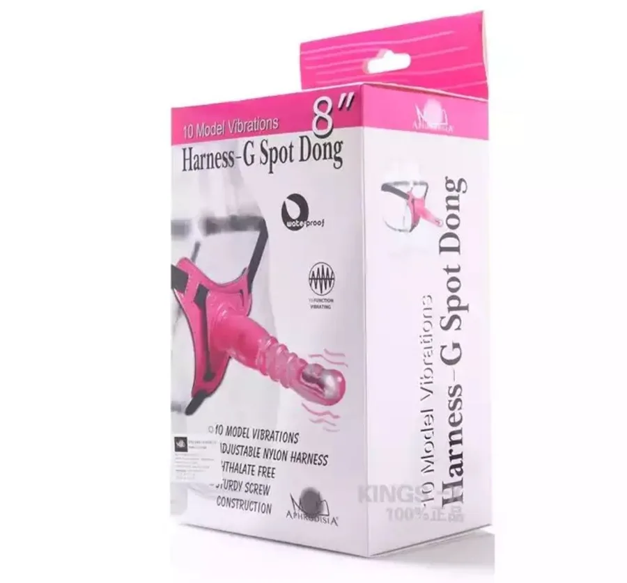 Страпон вібро Harness-G Spot Dong