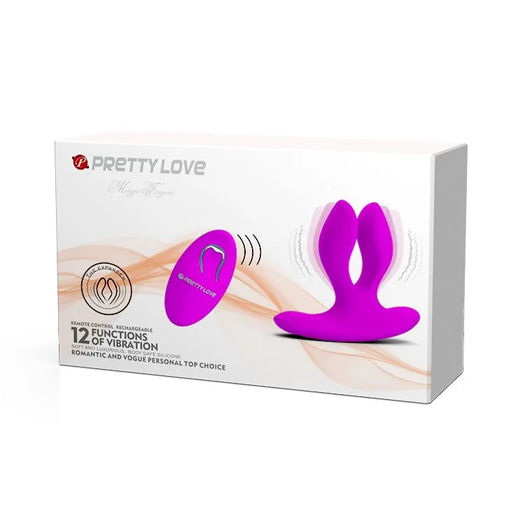 Універсальний вібромасажер для пар Pretty Love Magic Fingers U, BI-014478W