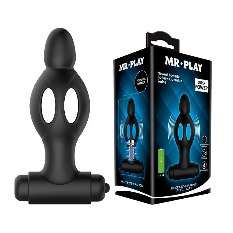 Анальный стимулятор с вибрацией MR PLAY, BI-210214-MR