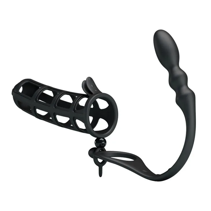 Насадка з анальним стимулятором Pretty Love HERCULES PENIS SHEATH BI-026233