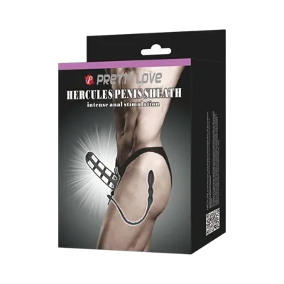 Насадка з анальним стимулятором Pretty Love HERCULES PENIS SHEATH BI-026233